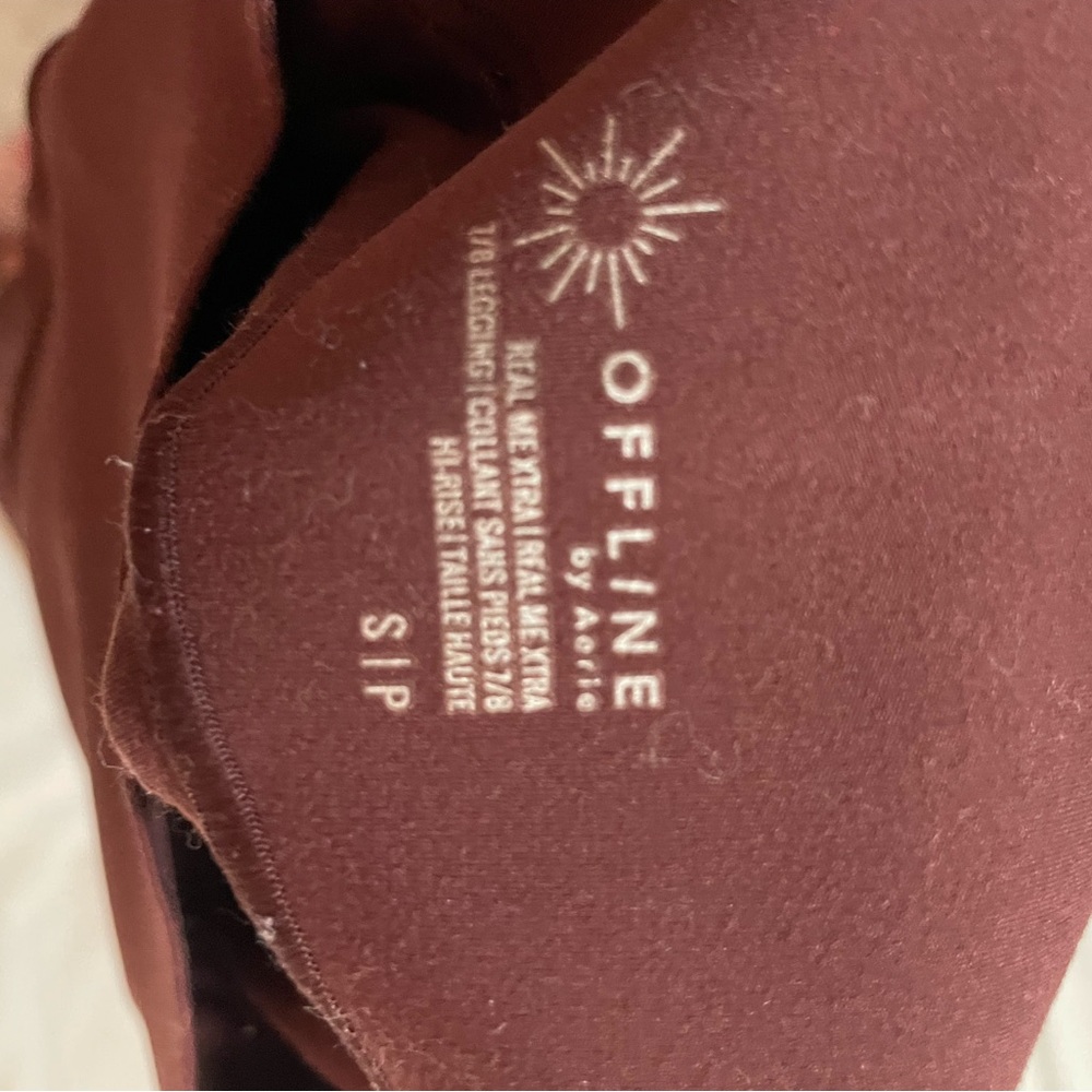 Aerie Real Xtra High-Rise Leggings - Burgundy - Picture 3 of 3